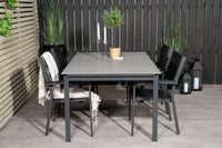 Spisegruppe Levels 160 x 100 + spisestol 2-pakk – svart