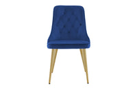 Spisestol Velvet Deluxe 2-pakk – blå