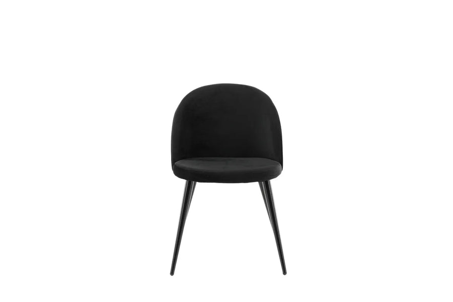 Spisestol Velvet 2-pakk – svart