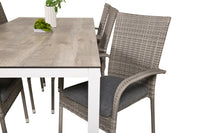 Spisegruppe Anna & Llama 2-pakk 205 × 100 – grå