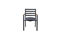 Spisestol Brasilia 2-pakk – svart