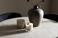 Spisestol 2-pakk Modesto & Lycke + Rundt spisebord ⌀110 – svart og beige