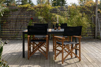 Spisestol Marion 2-pakk + Rektangulært spisebord Togo 150 x 90 – natur og svart