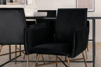 Spisegruppe 200 x 90 – svart