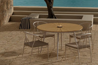 Spisegruppe San Vito & Alfons Rund ⌀120 – beige