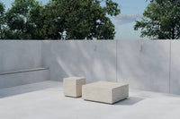 Sidebord Lissabon 40 x 40 x 45 + Sidebord 80 x 80 x 35 – beige