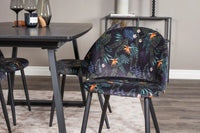 Spisestol Velvet 2-pakk – svart