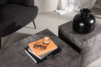 Sofabord York 40x40 + Sofabord 80 x 60 – mørkegrå