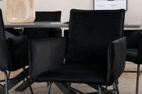Spisegruppe Petra & Piazza 180 x 90 – svart