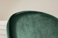 Spisestol velour 2-pakk – grønn