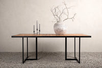 Rektangulært spisebord Khung 200 × 100 – natur