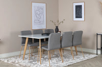 Spisegruppe 2-pakk 180 x 90 – grå og hvit