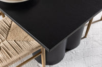 Spisegruppe Alfons & Olivia rektangulær 210 x 100 – beige og svart