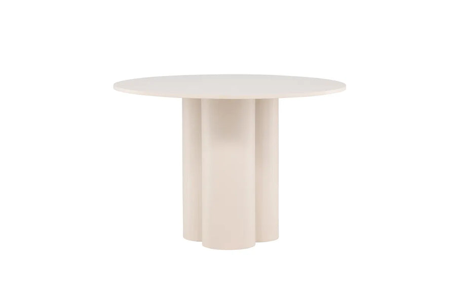 Spisebord Olivia rundt ⌀110 – beige