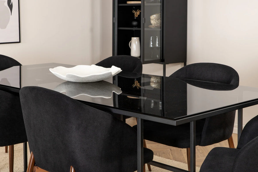Spisegruppe Arch & Leif 2-pakk 200 x 90 – svart