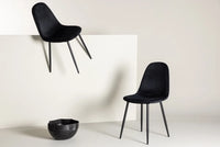 Spisestol Polar 2-pakk – svart