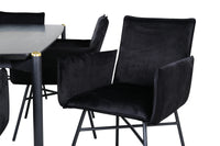 Spisegruppe Pelle & Petra 190 x 90 – svart