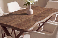 Spisestol Tomorrow & Fiona 2-pakk – beige + Spisebord rektangulært 180 x 90 – walnut