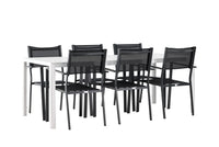 Spisegruppe Copacabana & Break 2-pakk 205 x 90 – svart og hvit