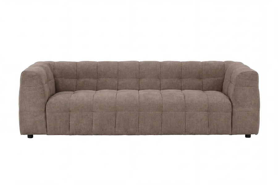 Sofa 3-seter Malou – brun