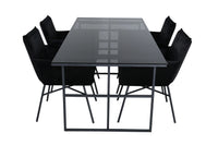 Spisegruppe 200 x 90 – svart