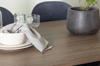 Spisegruppe Stella & Andy 2-pakk + Ovalt spisebord 180 x 90 – svart og natur