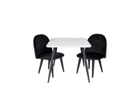 Barnstol og barnbord Velvet & Polar 50 x 80 x 60 – svart
