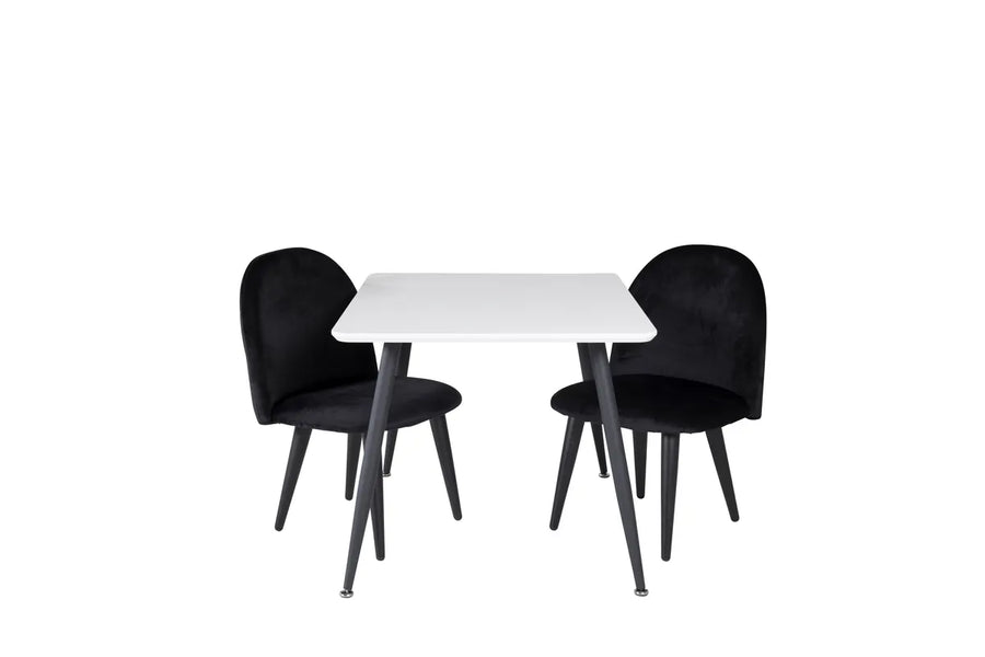 Barnstol og barnbord Velvet & Polar 50 x 80 x 60 – svart