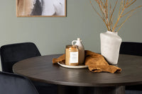 Spisegruppe Olivia & Night rund ⌀110 2-pakk – mokka og svart