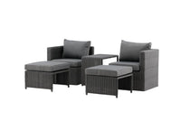 Loungegruppe Quad – svart