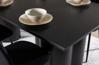 Spisegruppe Polar & Olivia 2-pakk 210 x 100 – svart