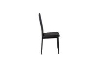 Spisestol Slim 2-pakk – svart