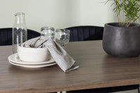 Spisegruppe Selma & Andy 2-pakk + Ovalt 180 x 90 – svart og natur