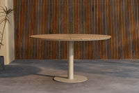 Spisebord Croft rundt Ø120 – beige