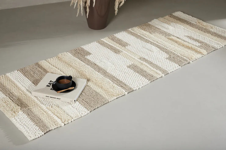 Teppe Sixten rektangulært 200 × 70 – beige