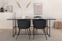 Spisegruppe Berit & Leif 200 x 90 – svart