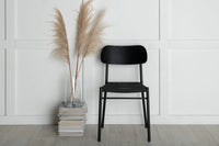 Spisestol Polly 2-pakk – svart