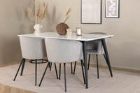 Spisegruppe Berit & Jimmy 150 x 90 – grå og hvit