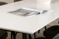 Spisegruppe Jimmy & Velvet 195 x 90 2-pakk – hvit og grå