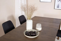 Spisebord Slider & Muce rektangulært 170 x 95 + spisestol 2-pakk – natur og svart