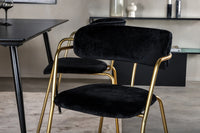Spisestol Arrow & Silar 2-pakk + Rektangulært spisebord 120 x 80 – svart
