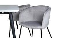 Spisegruppe Berit & Jimmy 150 x 90 – grå og hvit