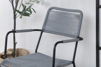 Spisestol Lindos 2-pakk – grå