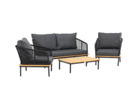 Sofagruppe Andorra – natur og svart
