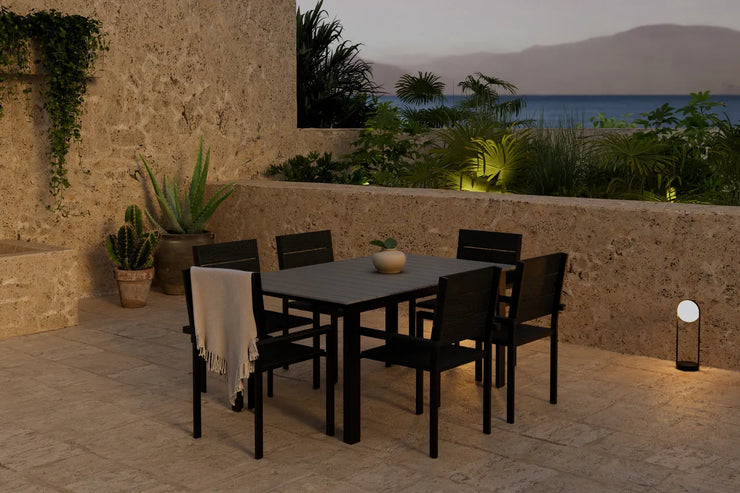 Spisegruppe Levels 160 x 100 + spisestol 2-pakk – svart