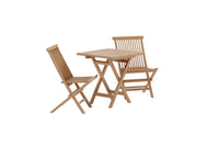 Spisestol Kenya 2-pakk + Kafébord 70 x 70 x 75 – natur