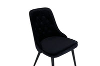 Spisestol Velvet Deluxe 2-pakk – svart