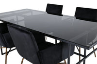 Spisegruppe 200 x 90 – svart