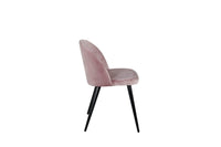 Spisestol Velvet 2-pakk – støvet rosa