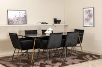 Spisegruppe Petra 190 x 90 – svart